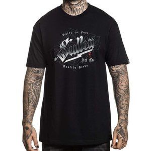 Sullen Clothing Bolt Tee Sz L Black Logo Flow